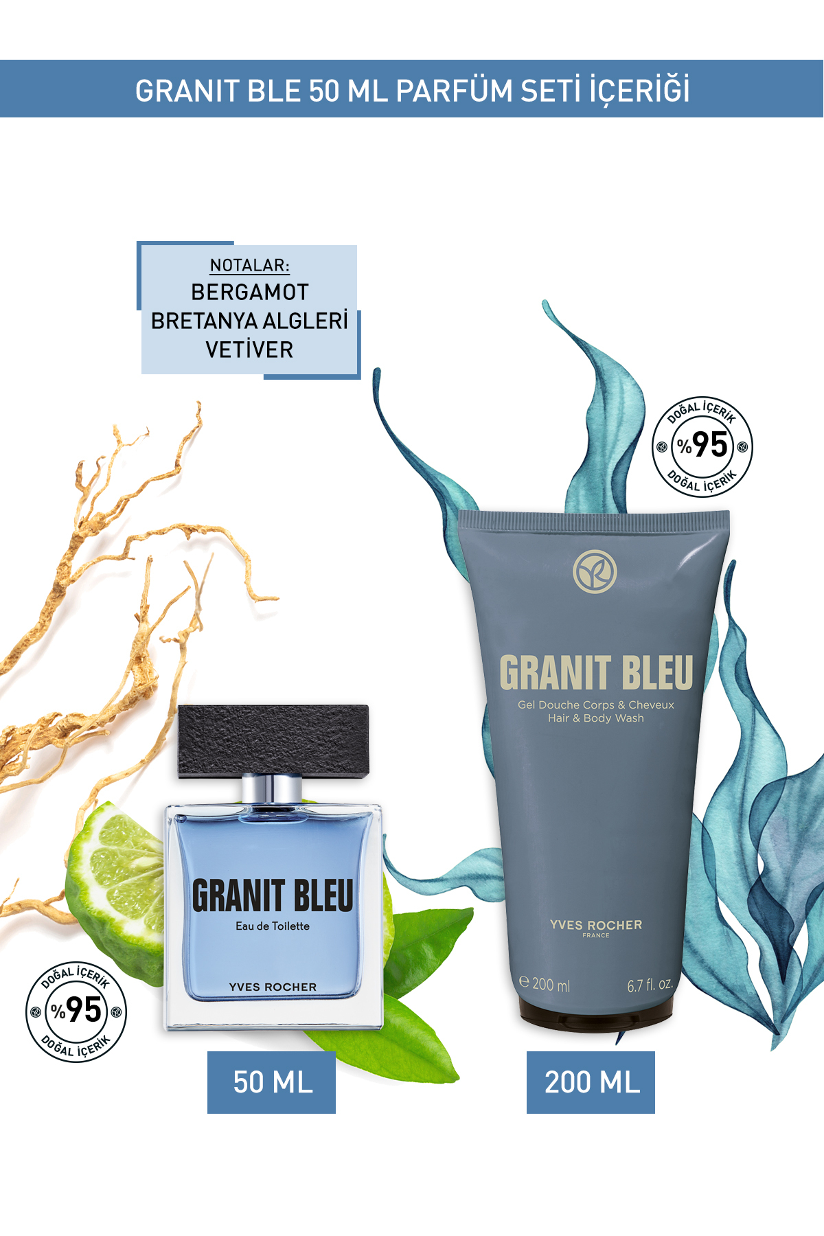 Granit Bleu 50 ml Parfüm Seti — 9916886 — تصویر 2 از 2