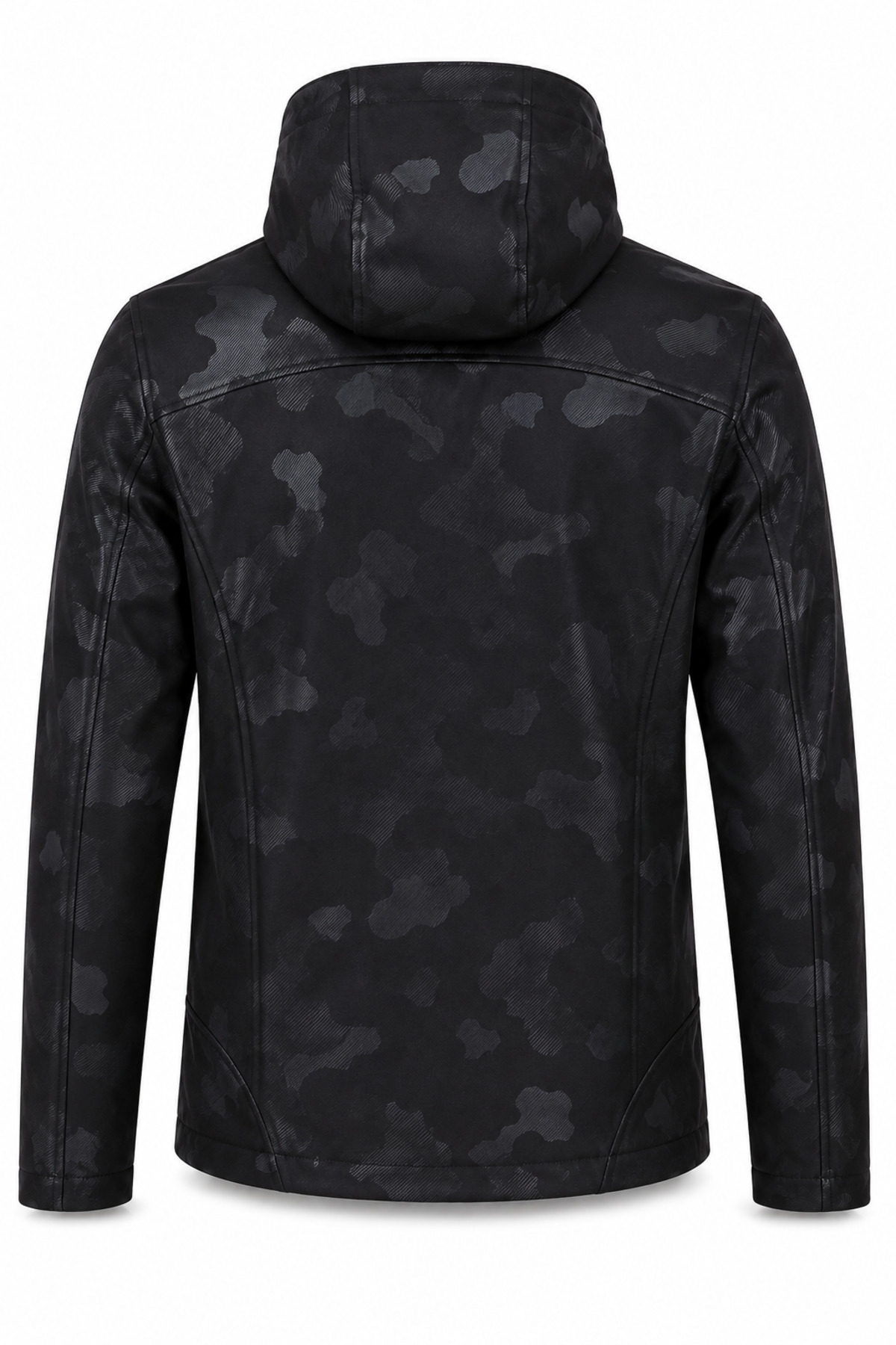 GHASSY CO Erkek İçi Polarlı Su ve Rüzgar Geçirmez Softshell Spor Mont görsel 4