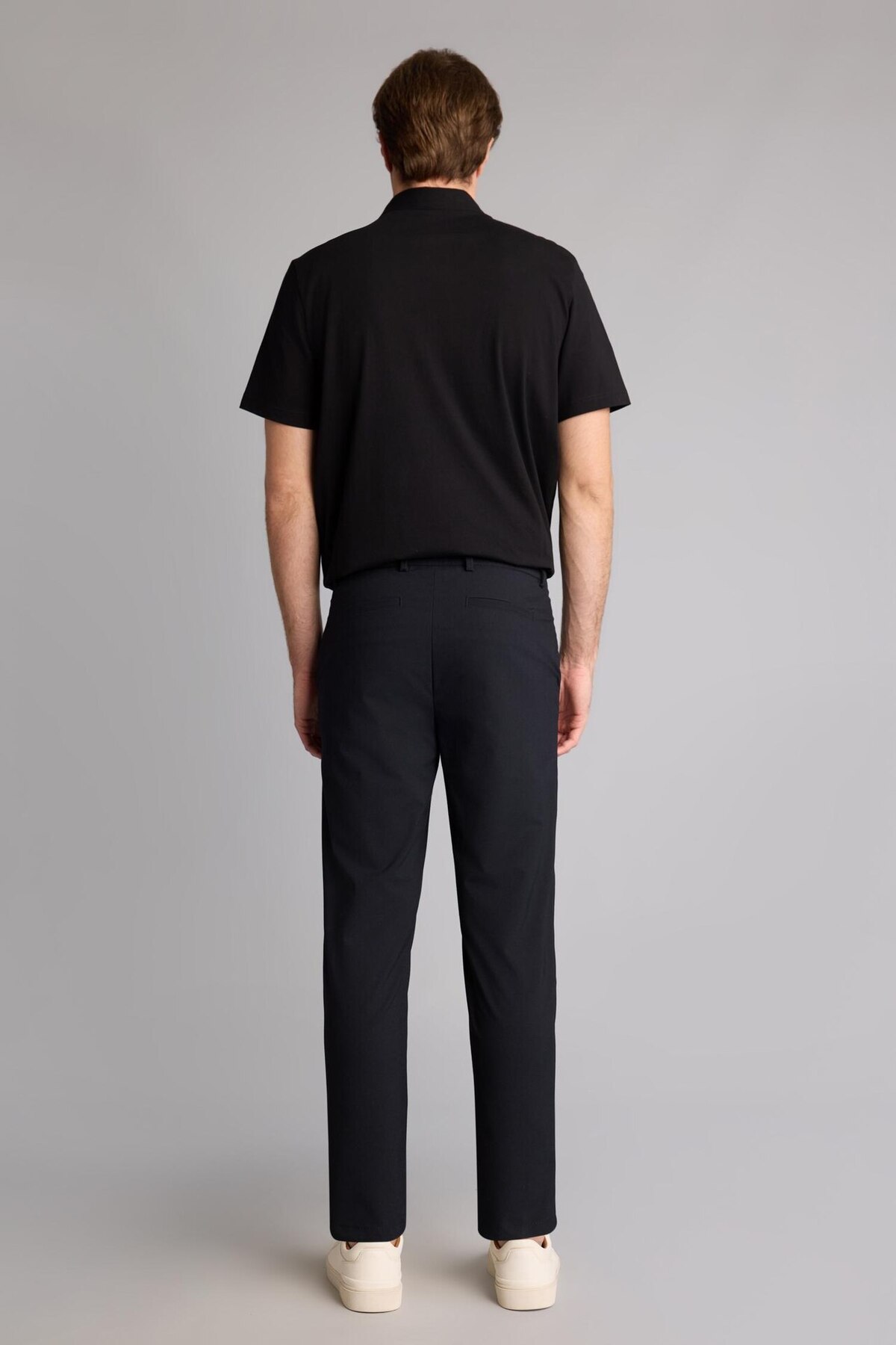 DeFacto Tailored Fit Elastik Bağlamalı Bel Dokuma Pantolon H3112AX26SP görsel 6