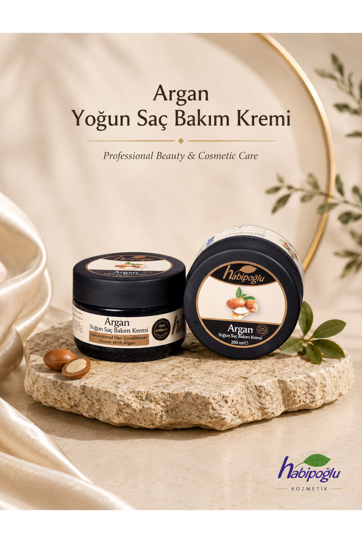 Argan Özlü Yoğun Saç Bakım Kremi — HBP-005