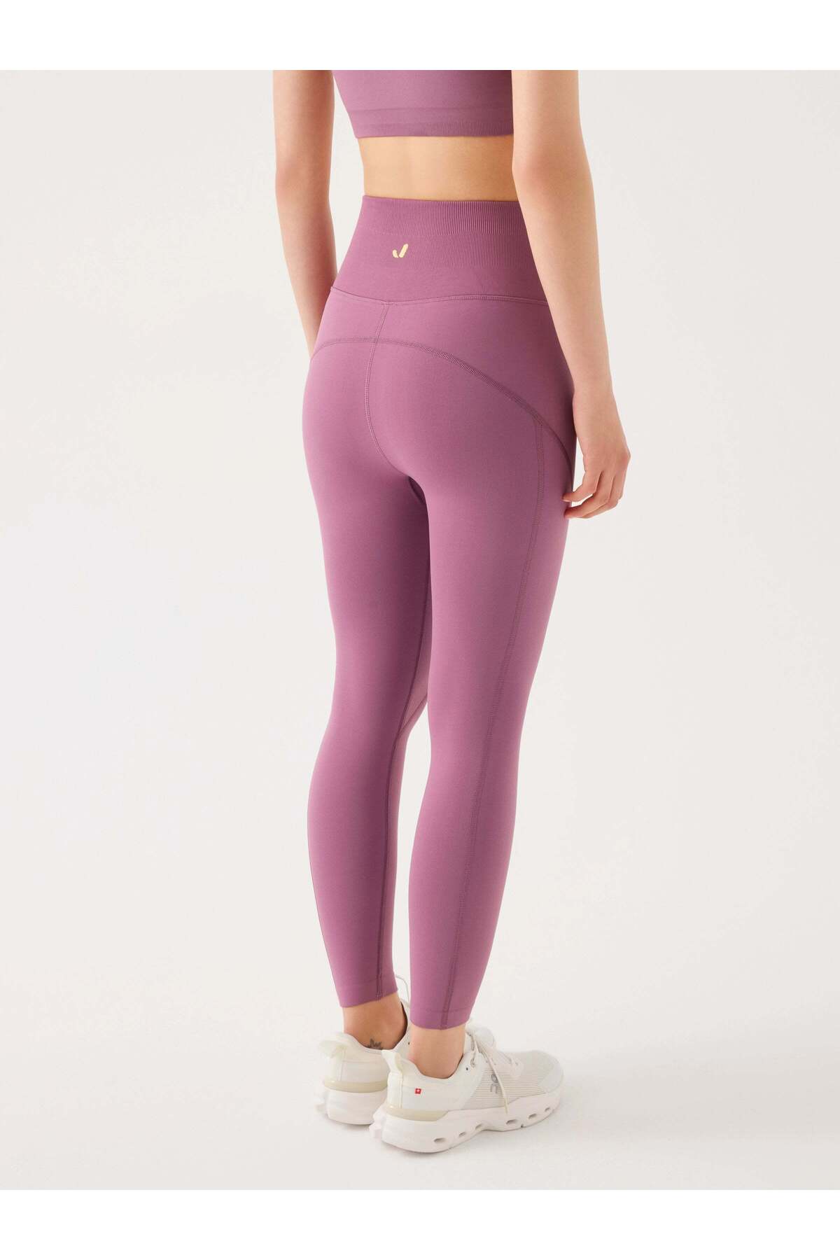Jerf Pine Yüksek Bel & Toparlayıcı Tayt Pastel Lila görsel 3