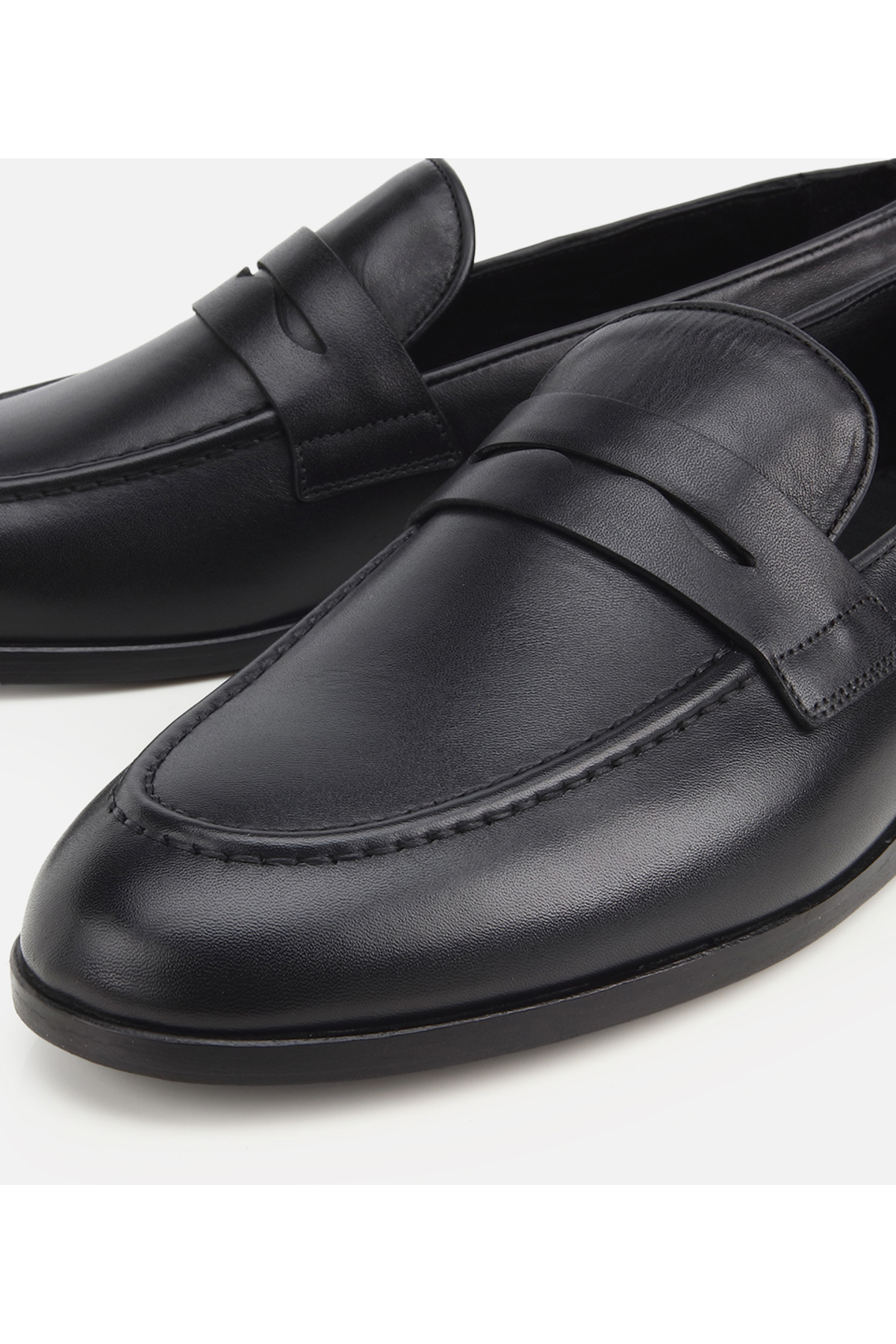 Hotiç Erkek Deri Siyah Klasik Loafer görsel 3