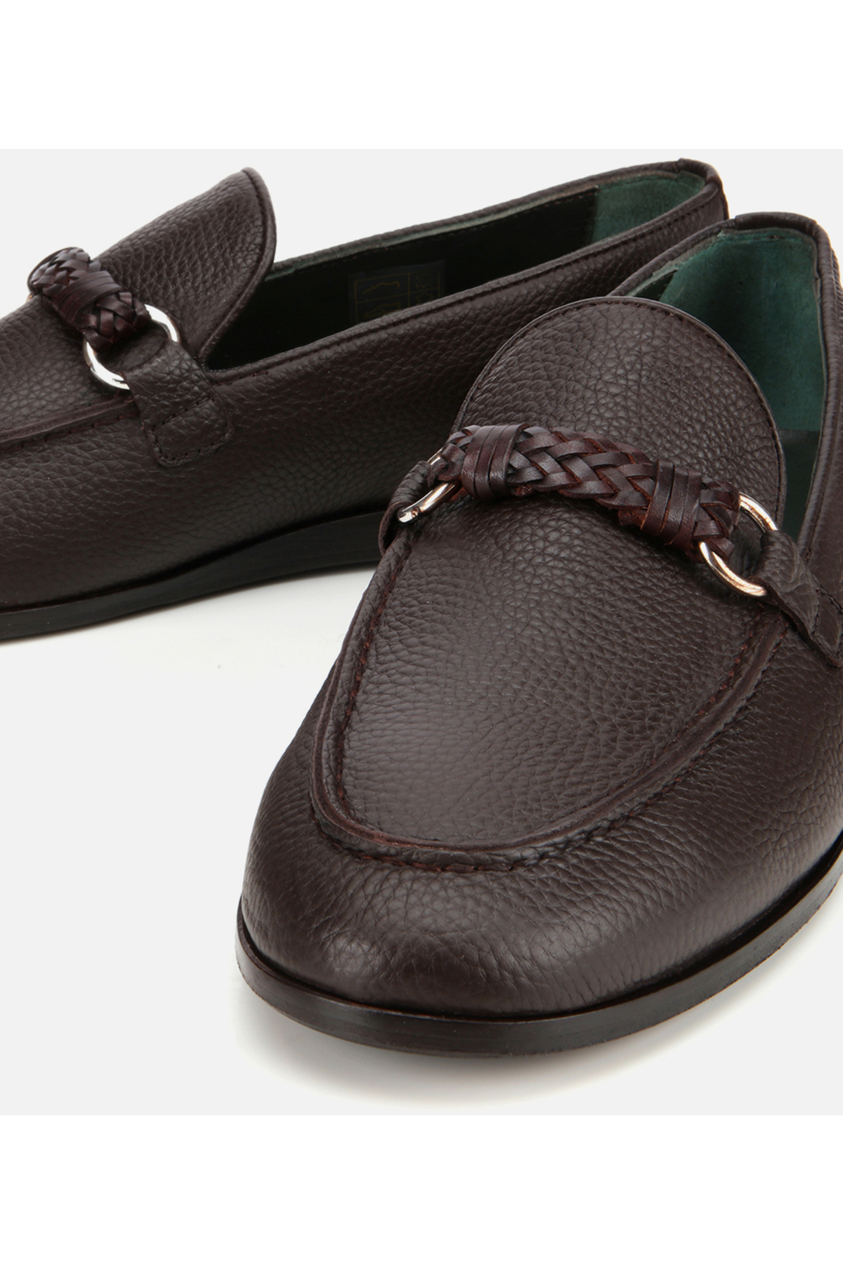 Hotiç Erkek Deri Kahverengi Toka Detaylı Klasik Loafer görsel 3