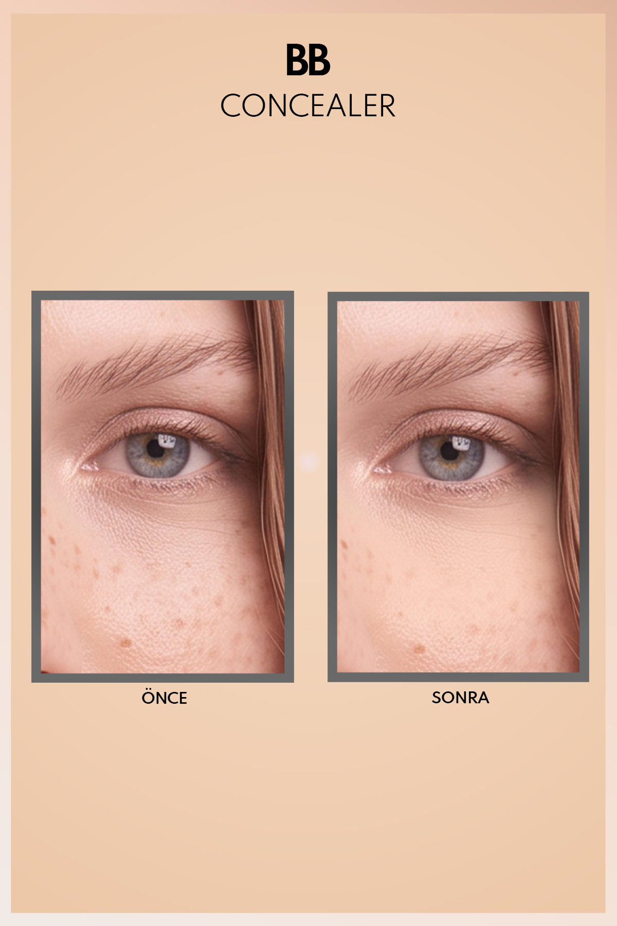 Bb Concealer Spf 15 Yoğun Kapatıcı Metal Başlıklı Göz Altı Kapatıcısı - 02 Orta Açık — بژ CNCL BB — تصویر 4 از 7