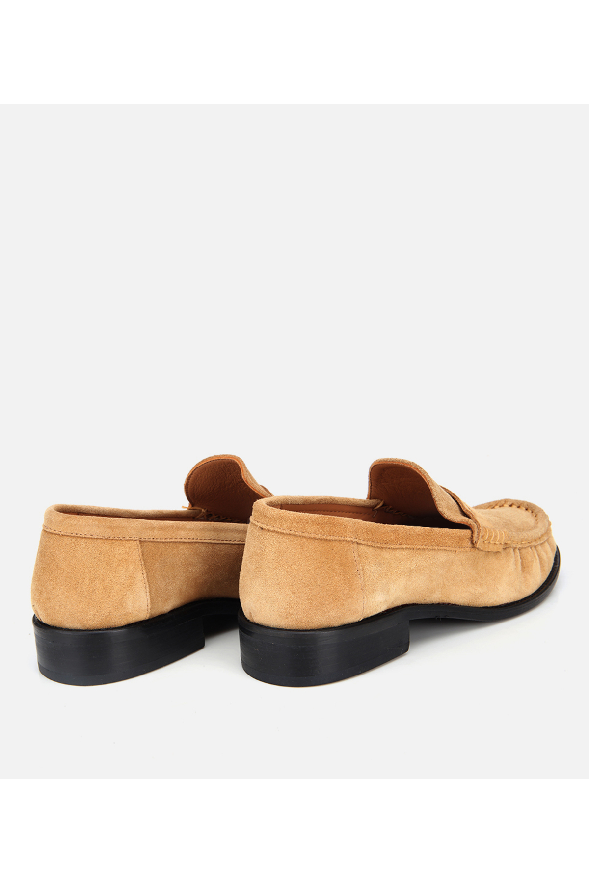 Hotiç Kadın Süet Deri Taba Yumuşak Dokulu Klasik Loafer görsel 4