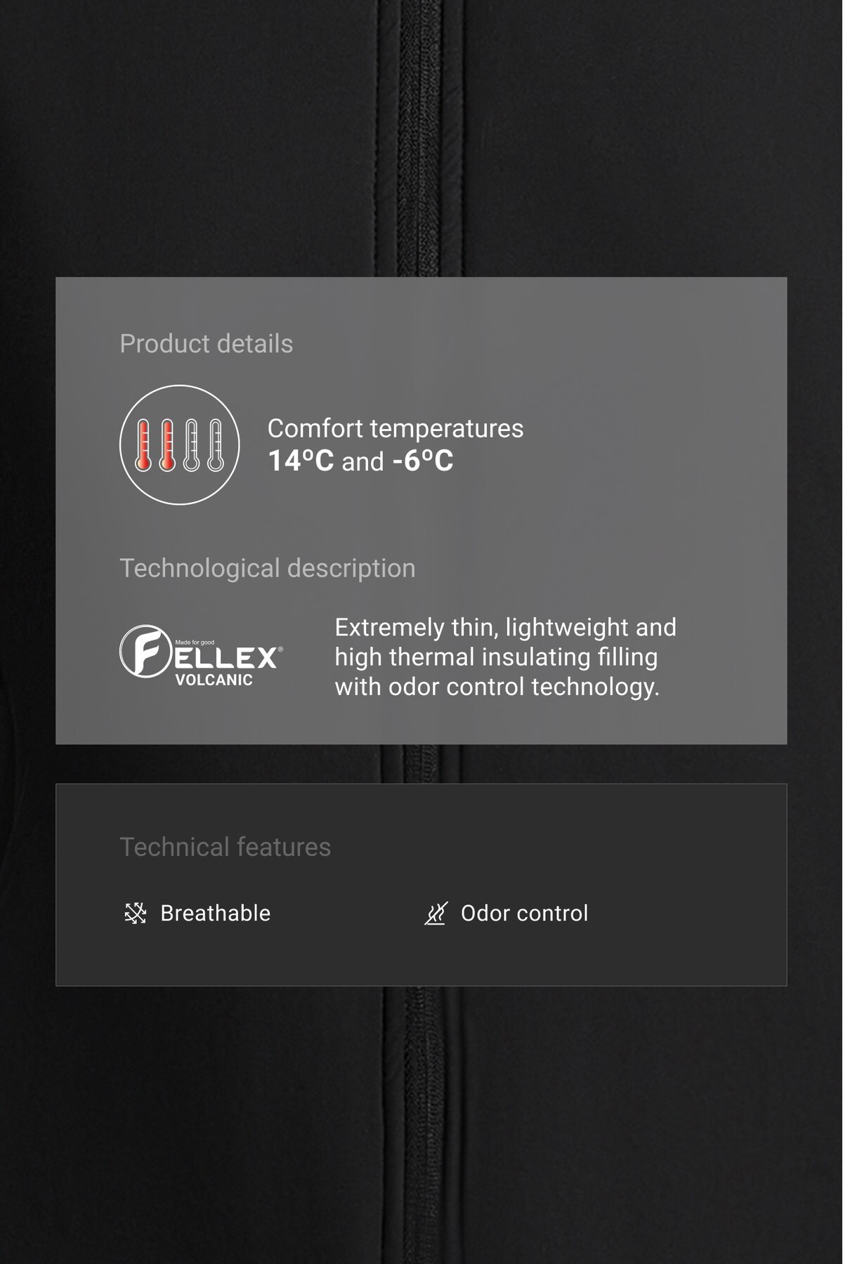 Oysho FELLEX® Volcanic teknik dolgulu ceket görsel 7