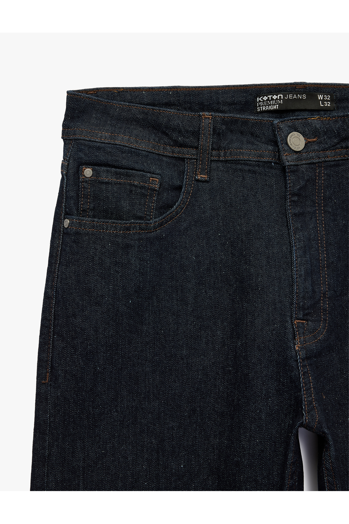 Koton Normal Bel Pamuklu Straight Fit Jean Pantolon - Mark Jean görsel 7