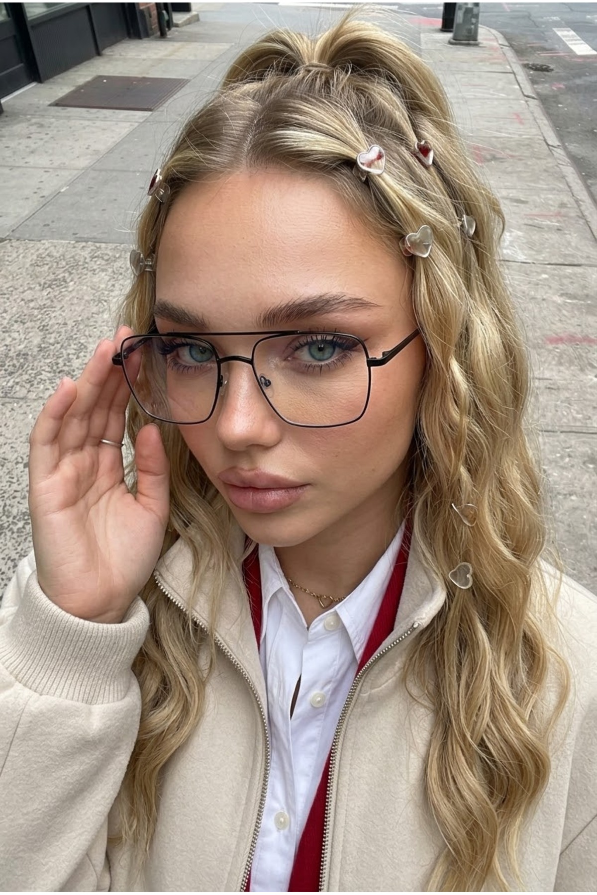 Eyesofia Bumble Gümüş Trans Mavi Güneş Gözlüğü görsel 3