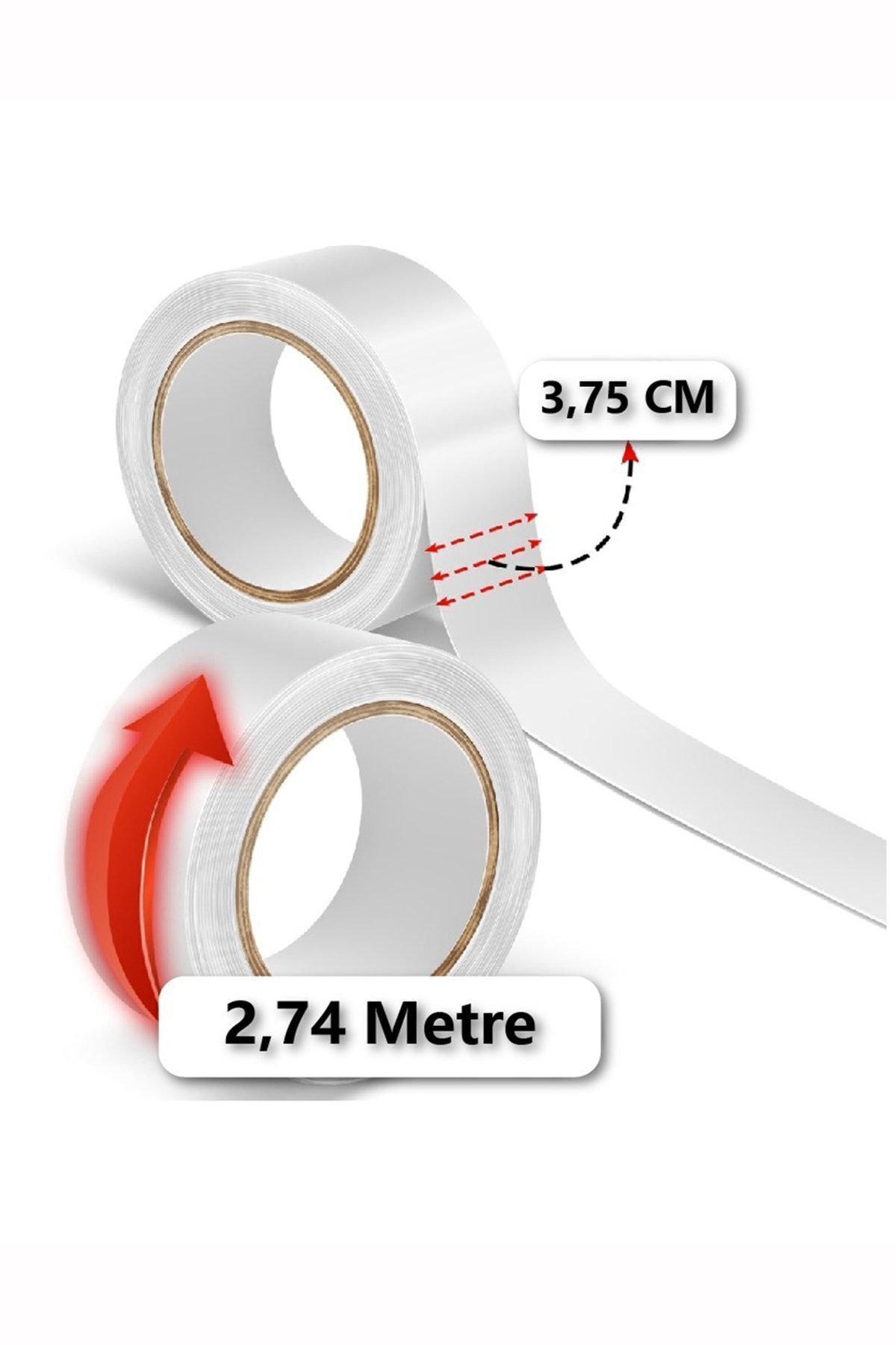Ultra Hold™ Roll Tape - Protez Saç Bandı Rulo 1.5" X 3 "yd (3,75cm X 2,74m) — UHT S4 — تصویر 4 از 4