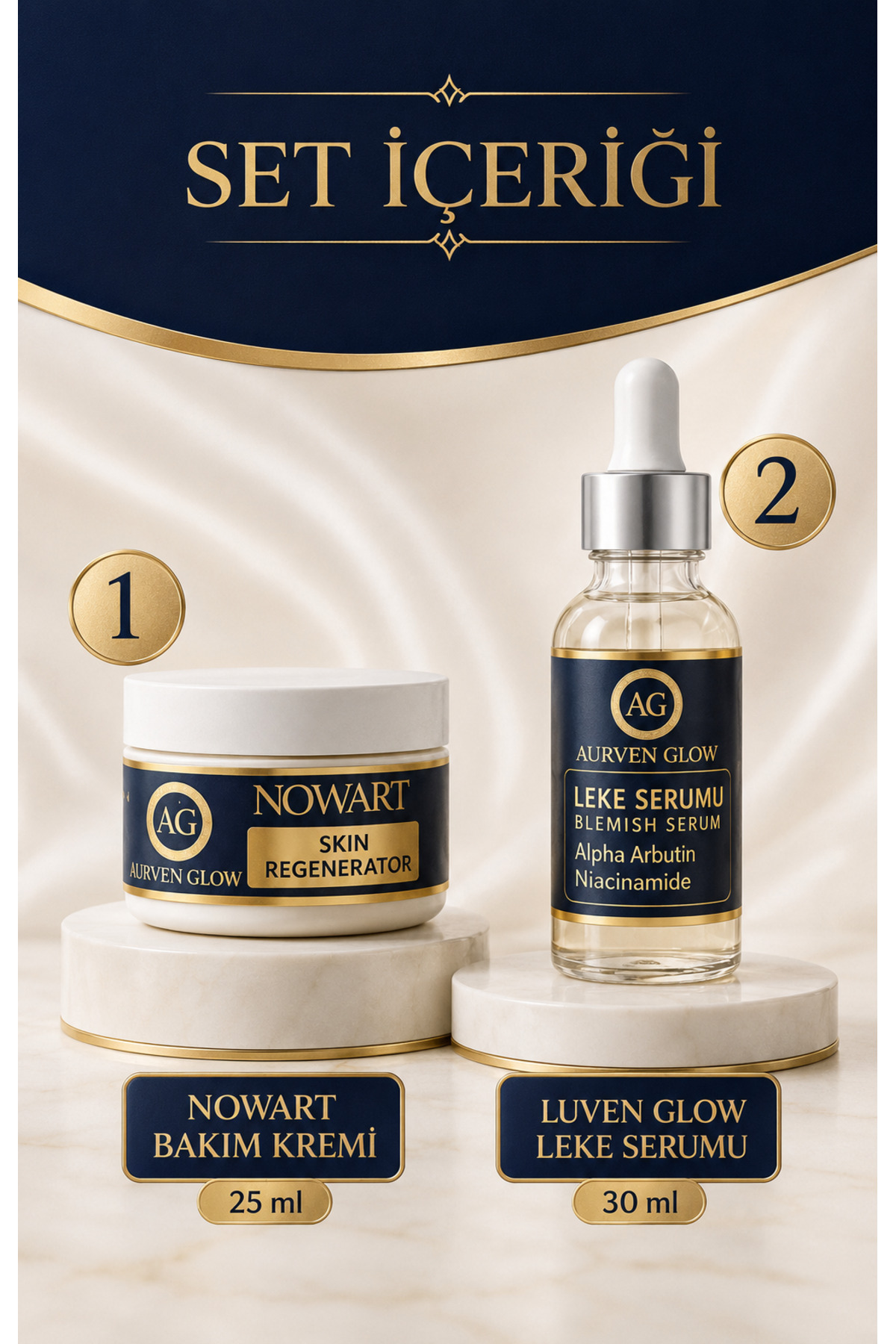 Nowart Skin Regenerator + Luven Glow Leke Karşıtı Serum — KR-SRM-001 — تصویر 3 از 6