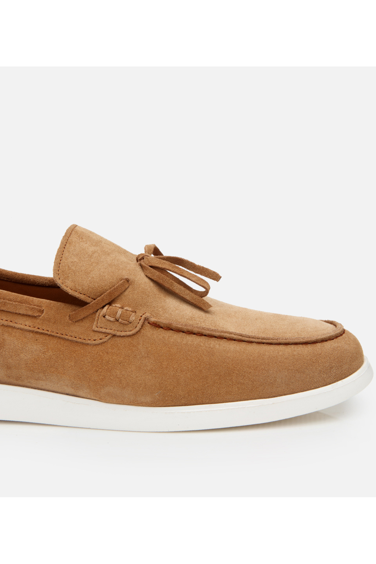Hotiç Erkek Süet Deri Taba Bağcıklı Loafer görsel 7