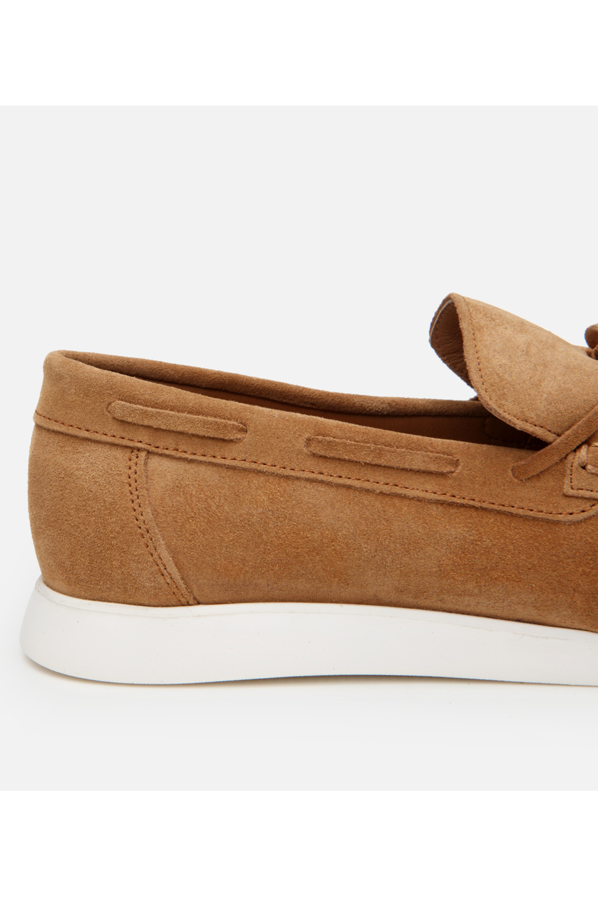 Hotiç Erkek Süet Deri Taba Bağcıklı Loafer görsel 5