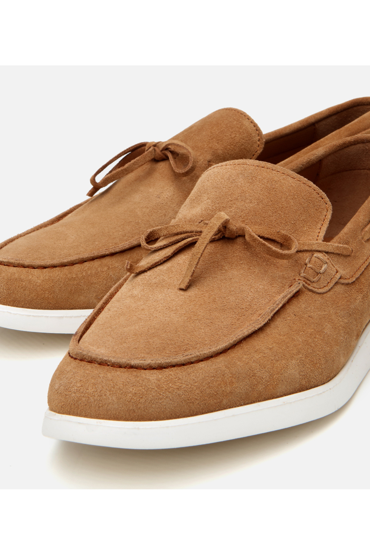 Hotiç Erkek Süet Deri Taba Bağcıklı Loafer görsel 3
