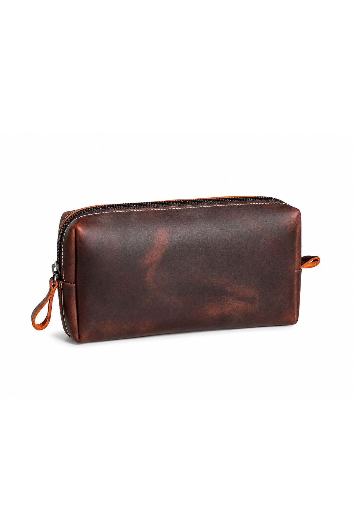 ÖzkanAccessory Capella Hakiki Deri Crazy Kahve Unisex El Çantası - Kişiselleştirilebilir, Anahtarlık Hediyeli görsel 6