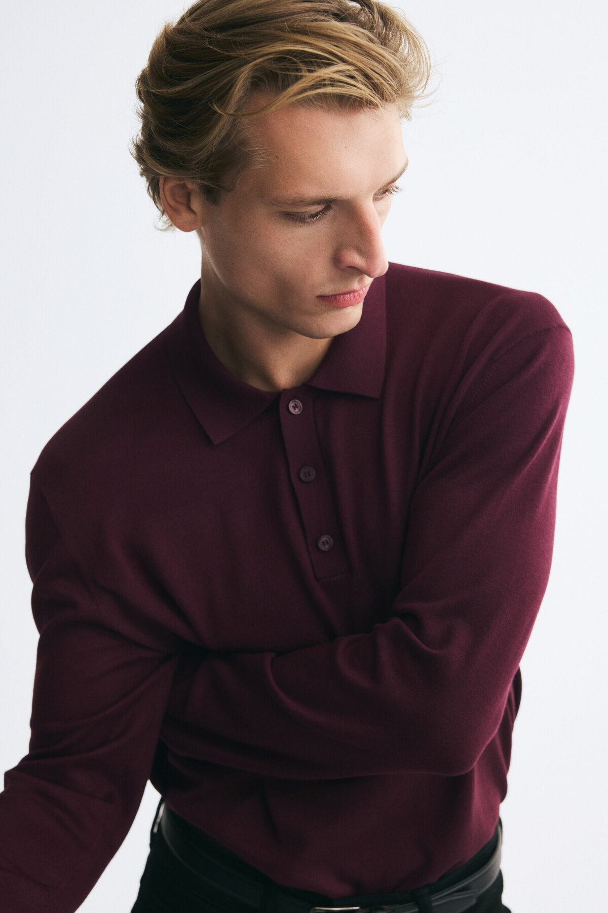 H&M Triko Polo Üst Regular Fit görsel 2