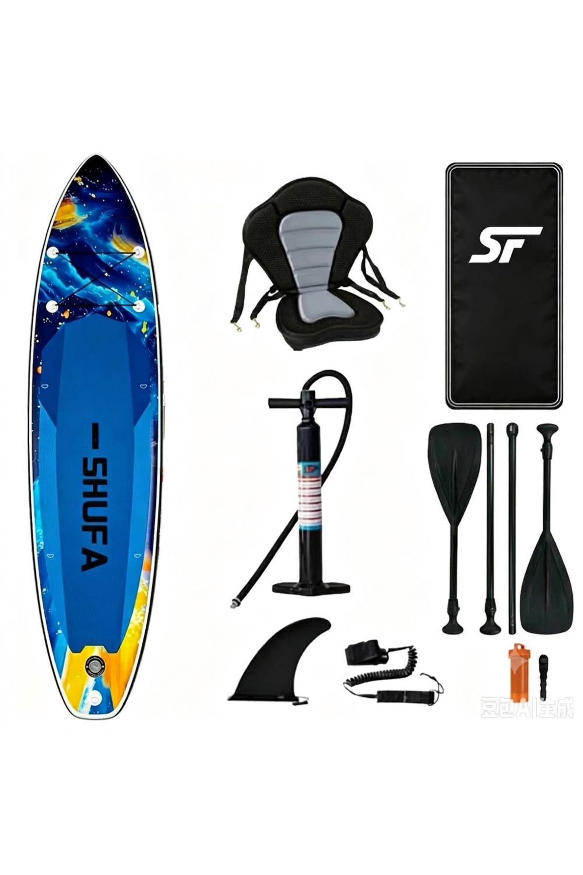 SHUFA Şişme Sup Board/ Stand Up Paddle Board 320*81*15cm Full Set