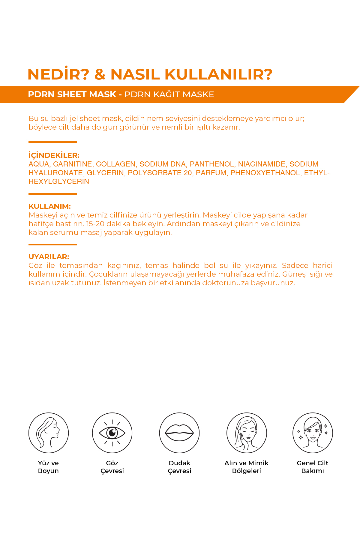 PDRN Sheet Mask | Dolgun ve Canlı Cilt Görünümüne Yardımcı Maske — 8685094595254 — تصویر 3 از 4