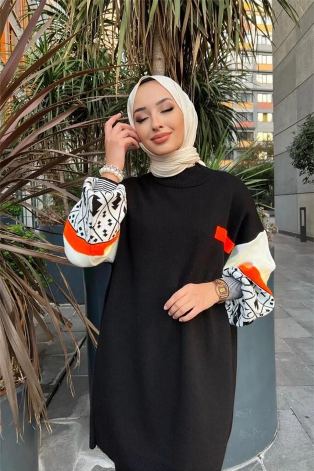 BLUE FASHION Kadın Ikili Tesettür Takım Kışlık Pike görsel 3