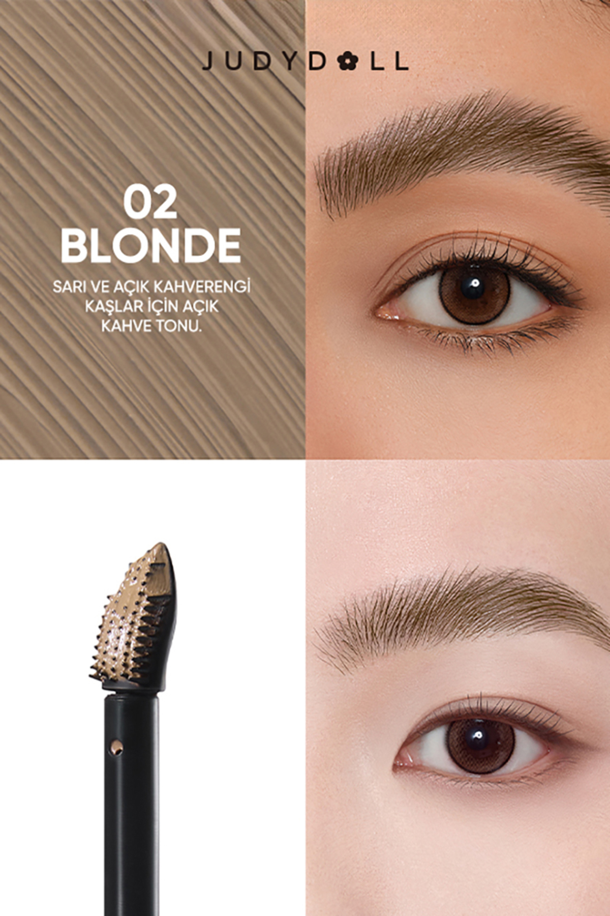 Lock & Lift Tinted Brow Gel 02 Blonde | Brow Fixer & Brow Gel — قهوه‌ای 6978647802216 — تصویر 2 از 8