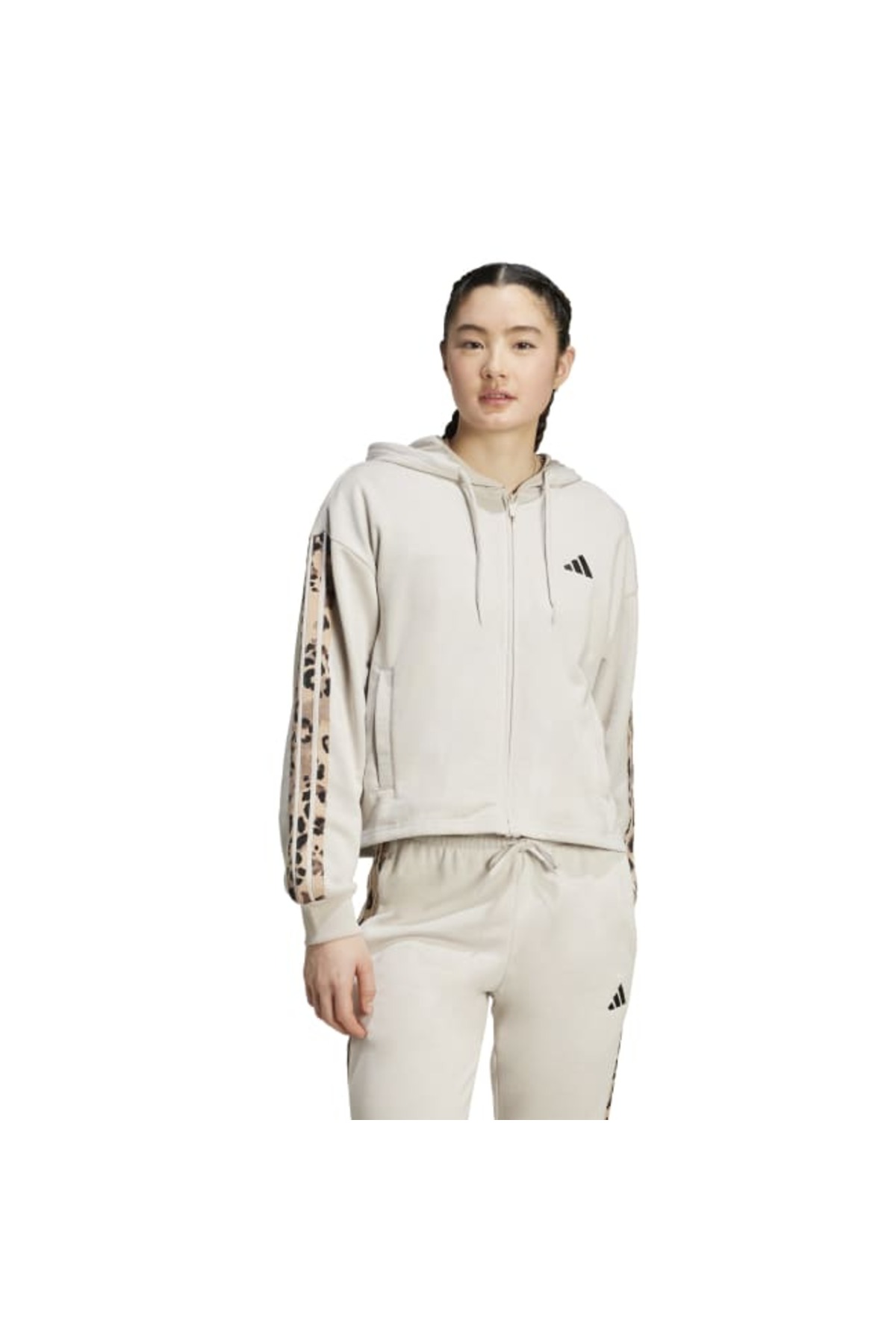 adidas Kadın Kapüşonlu Sweet W AOP FT FZ JM1860 görsel 2