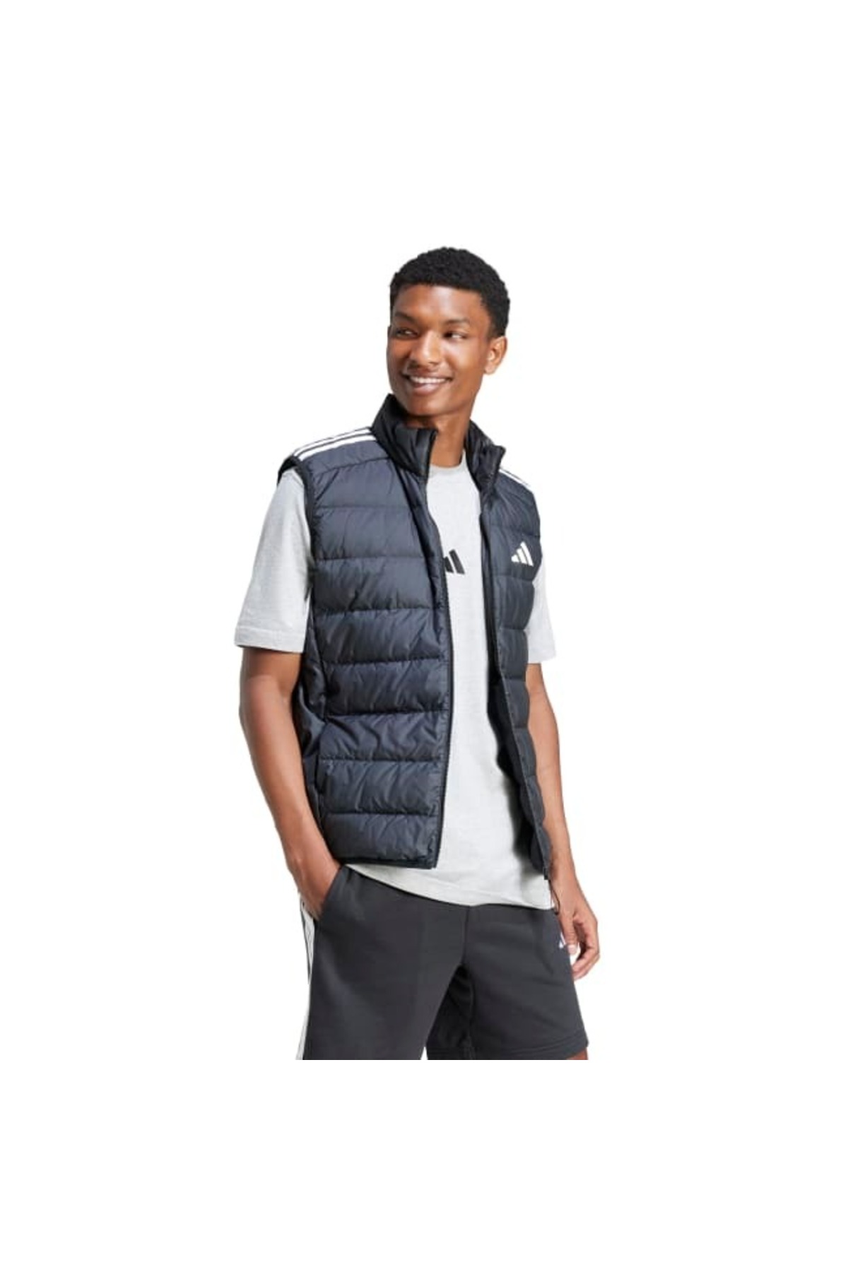 adidas Erkek Günlük Tişört M 3S SJ T JE6396 görsel 5