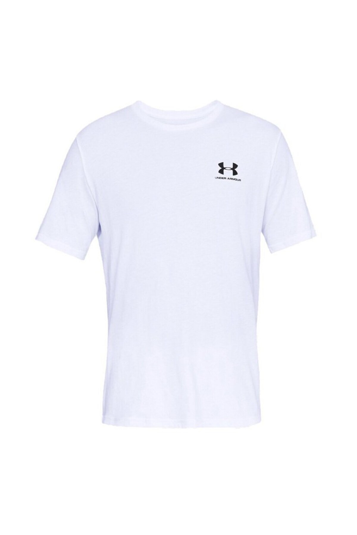 Under Armour Sporstyle Left Chest Erkek Beyaz Tişört 1326799-100