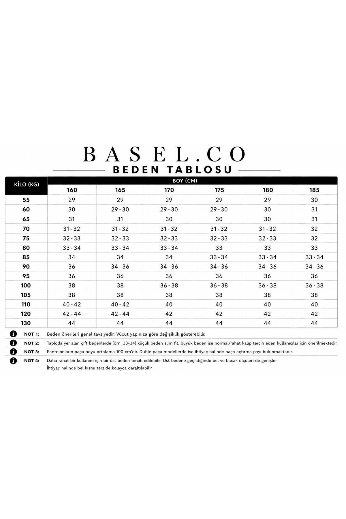 BASEL.CO A Kalite Slim Fit Likralı Kumaş Pantolon görsel 2