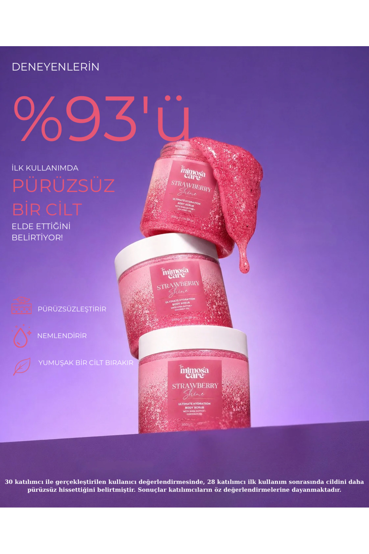 Çilek Özlü Nem Bombası, Anında Batık Karşıtı El-vücut Peeling — TYCT3NE94N169978951781094 — تصویر 2 از 7