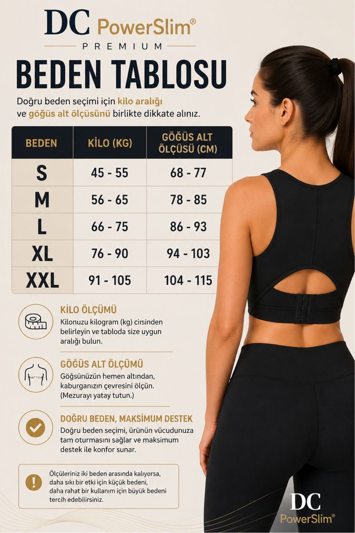 DC PowerSlim® Kadın Dik Duruş Destekli Göğüs Toparlayıcı Korse Sütyen Sırt Destekli Ayarlanabilir Kopçalı Büstiyer görsel 6