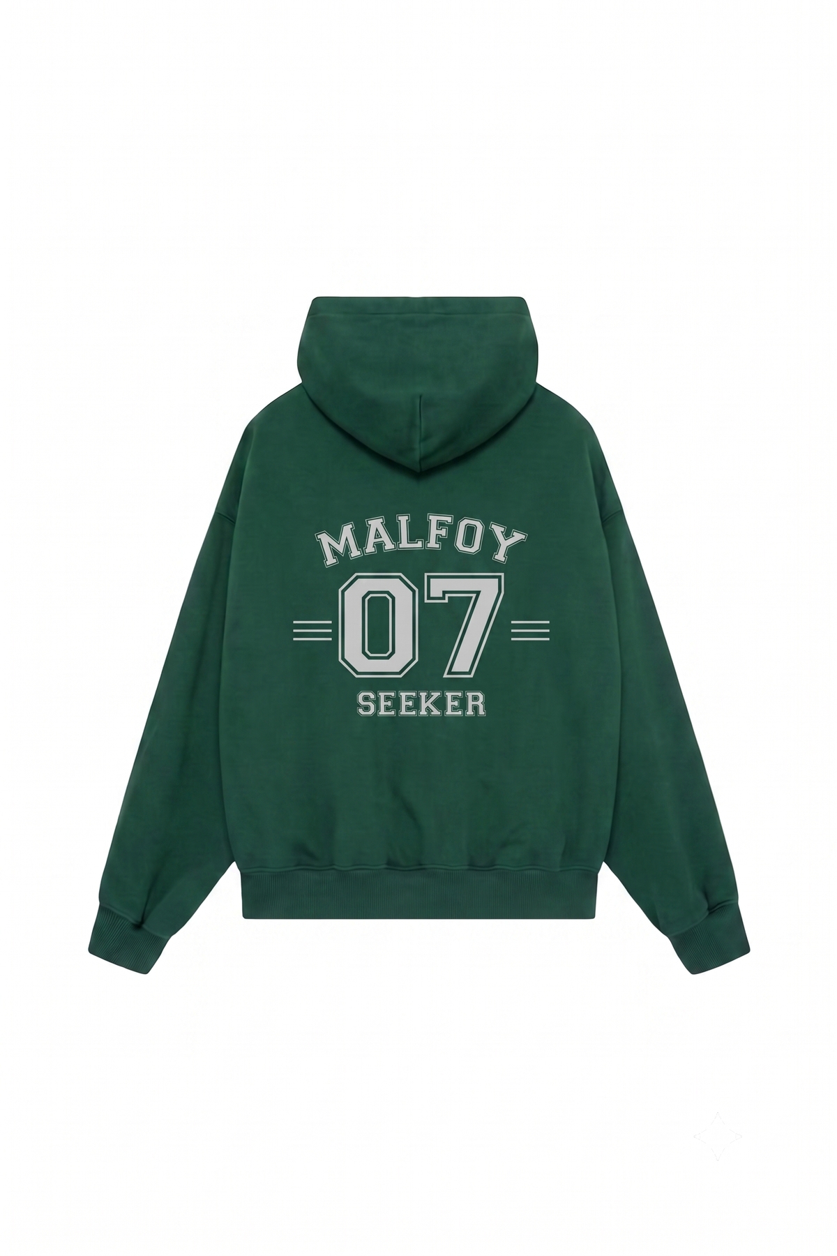 DASH WEAR Unisex Erkek/Kadın Draco Malfoy Slytherin Baskılı Oversize Pamuklu Kapüşonlu Sweatshirt görsel 2