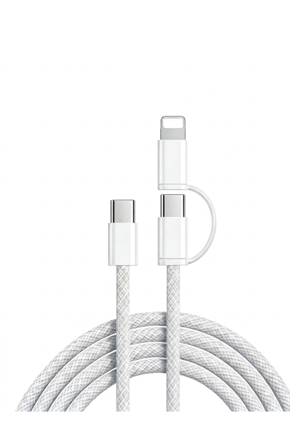 iPad/iPhone 7/8 Plus/XS Max/11/12/13/14/15/16 Plus/17E/17 Air/17 Pro Max/18 Duo Uyumlu Type-C Lightning ve Type-C Type-C 60w Hızlı Şarj Kablosu USB-C Data Kablo