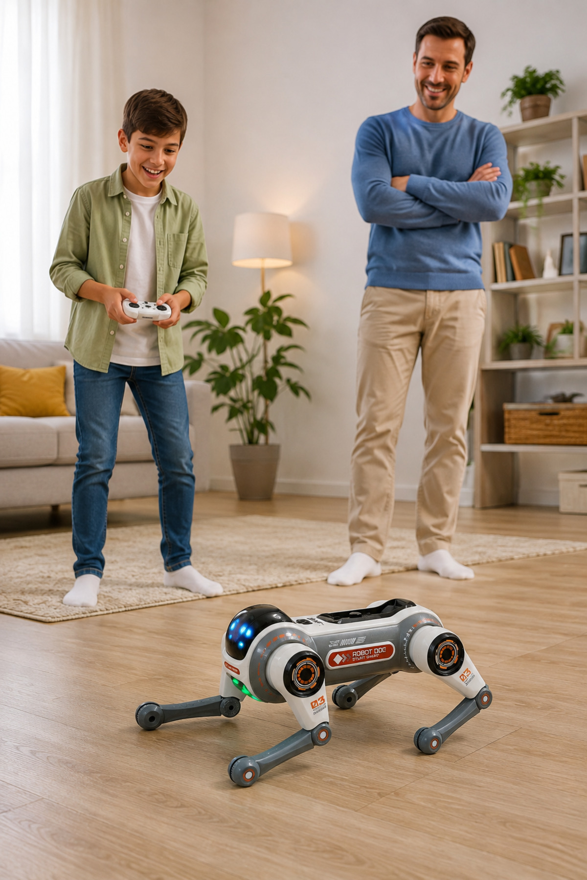 BRB1 Akıllı Robot Köpek – Sesli Komutlu, 2.4 GHz Kumandalı, Programlanabilir, Işıklı ve Müzikli