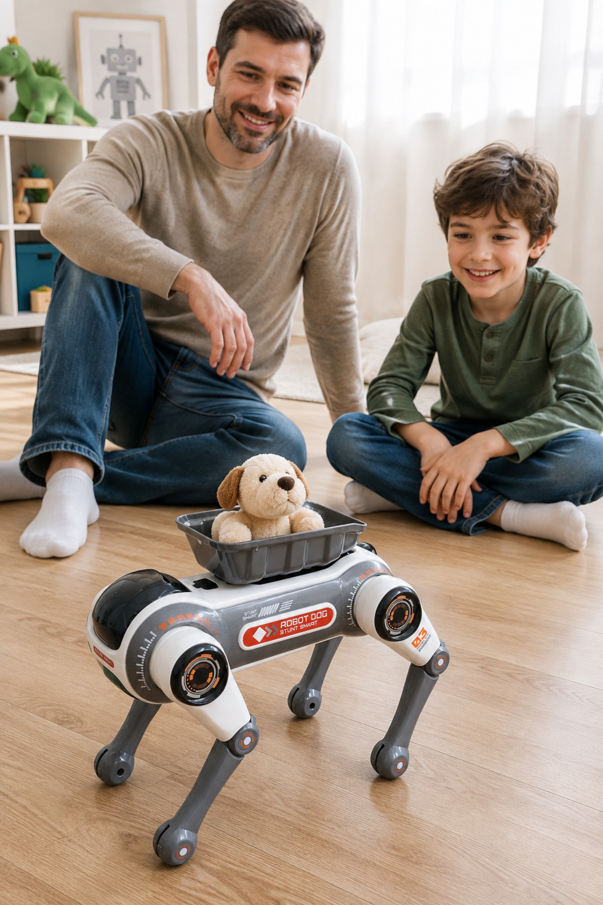 BRB1 Akıllı Robot Köpek – Sesli Komutlu, 2.4 GHz Kumandalı, Programlanabilir, Işıklı ve Müzikli