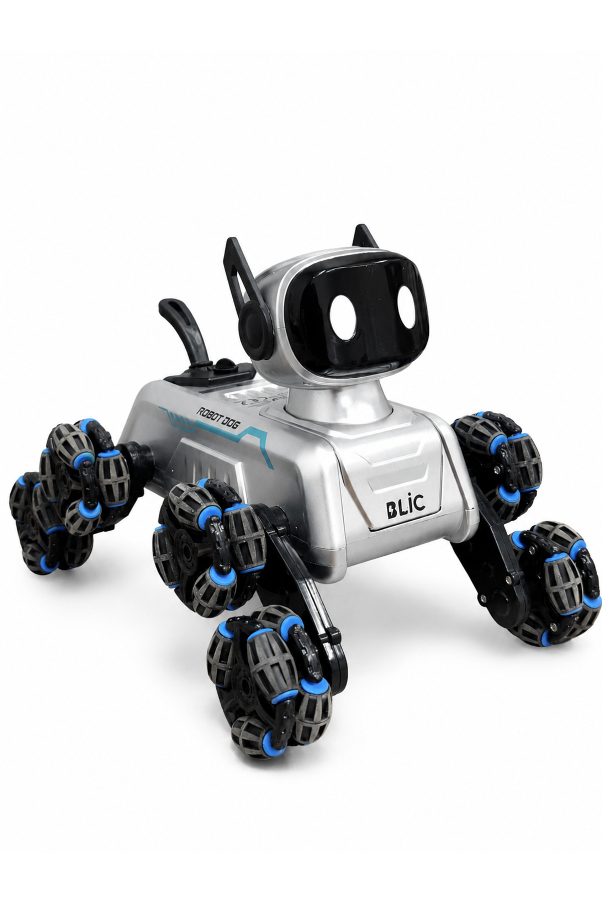 BRB2 AI Akıllı Robot Köpek - 360° Hareketli, Uzaktan ve Bilekten Kontrollü, Işıklı Sesli ve Sprey Efektli
