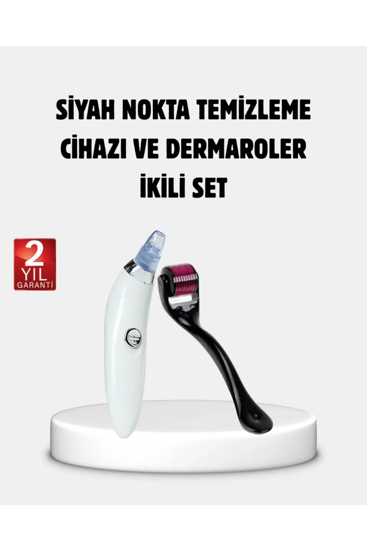 Nemere Evde Profesyonel Cilt Bakımı Dermaroller + Siyah Nokta Temizleyici Setı İthalat — DRBRPS-DRBTK-UCZZSYHNOKTADRMROLLER-1
