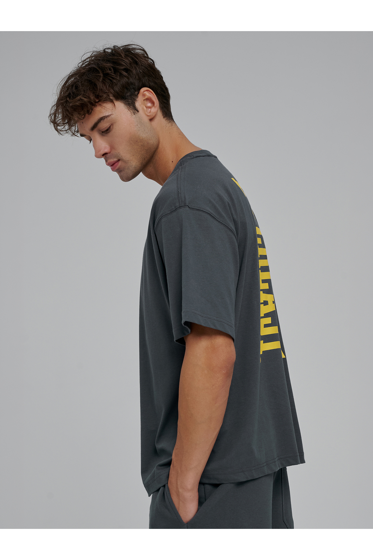 EVERLAST Sporting Goods Comfort Füme Erkek Tişört görsel 3