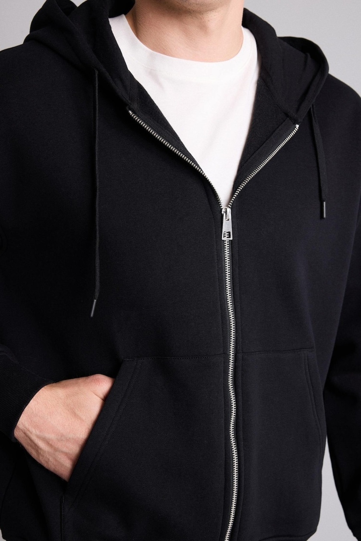 DeFacto Erkek Hırka D7599AX/BK81 BLACK görsel 2