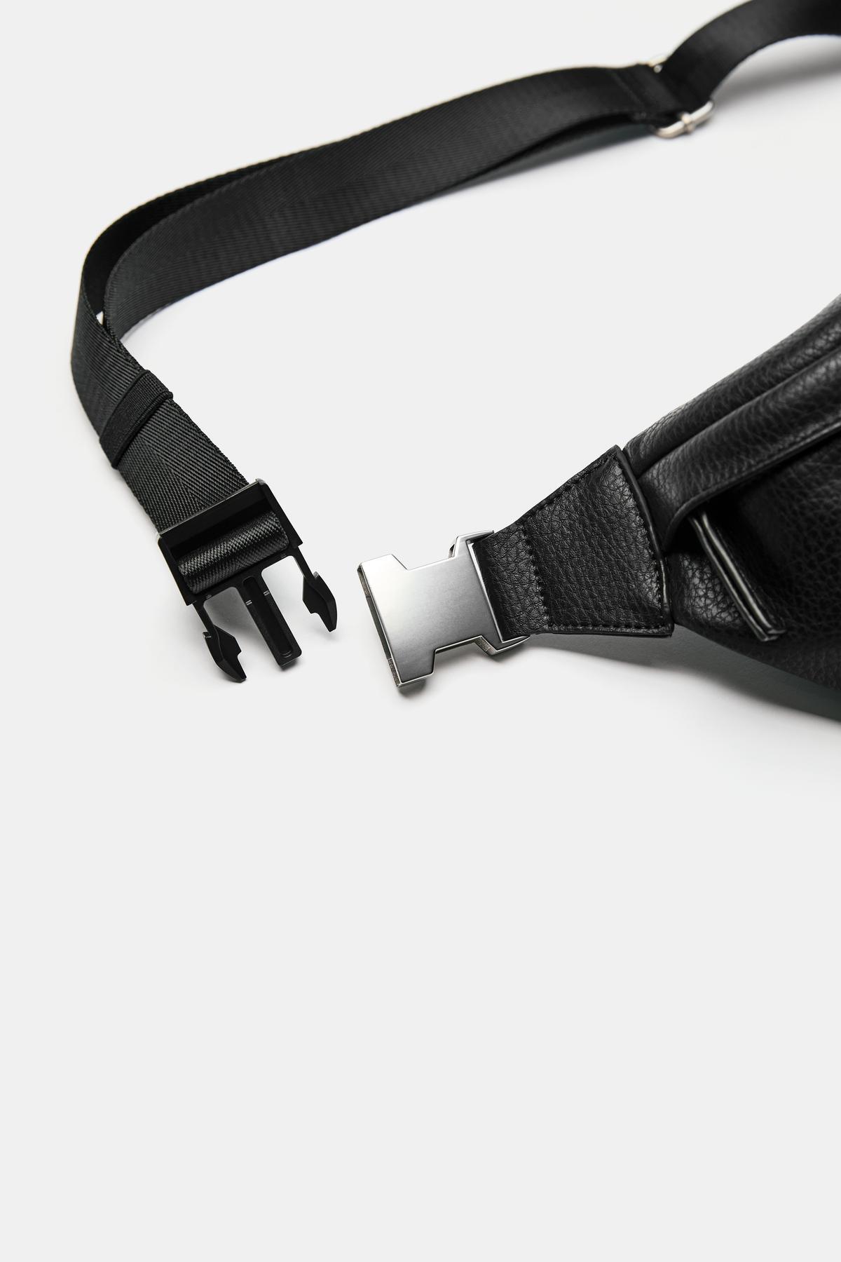 Pull & Bear Dokulu bel çantası görsel 4