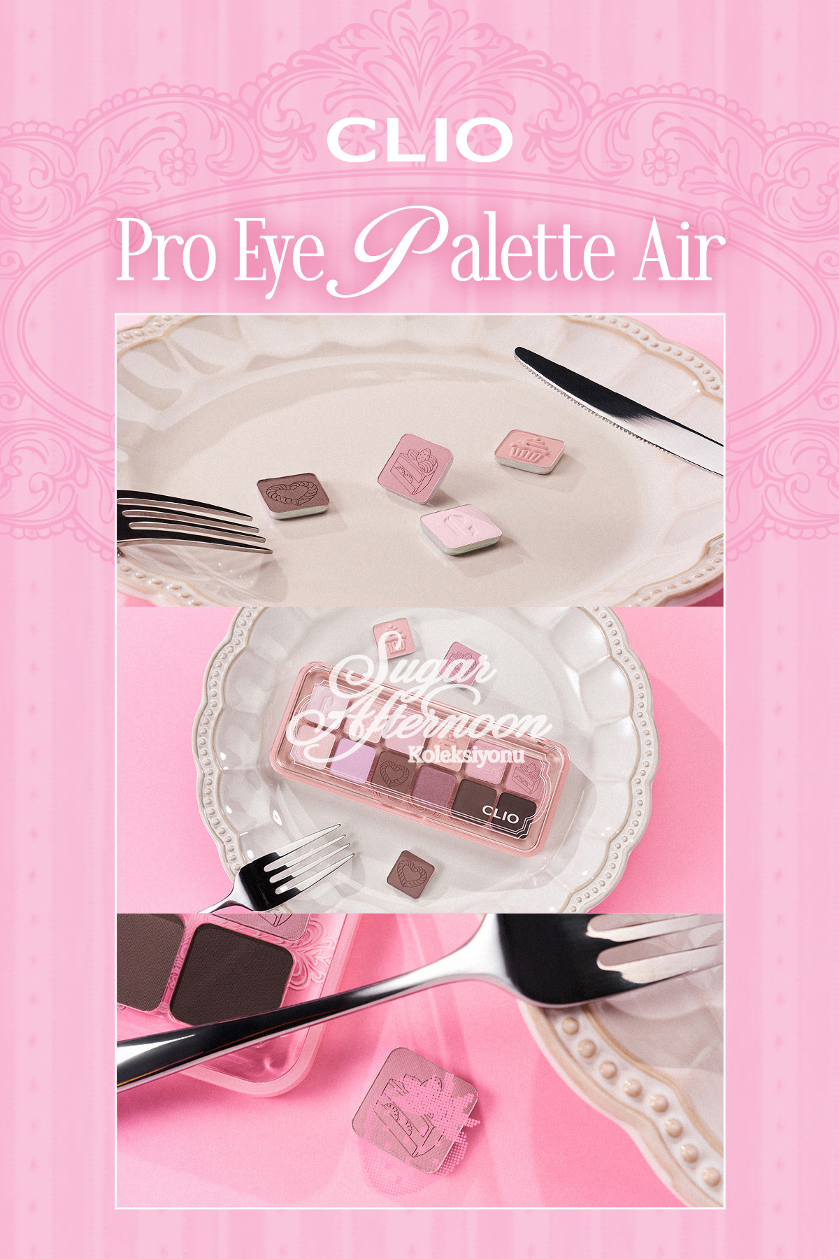 Hafif Dokulu Yoğun Renklere Sahip Göz Farı Paleti Pro Eye Palette Air (22 Sugar Afternoon) — رنگارنگ 111121 — تصویر 9 از 9