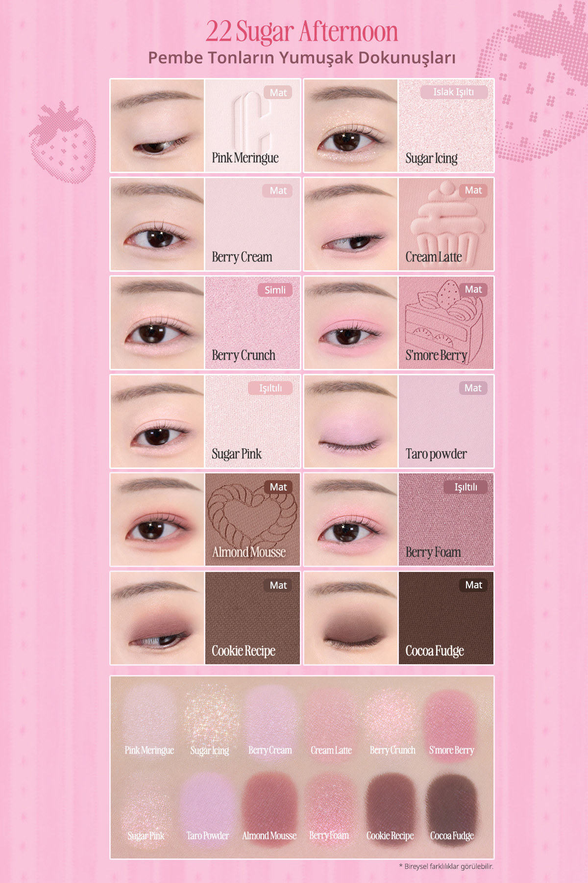 Hafif Dokulu Yoğun Renklere Sahip Göz Farı Paleti Pro Eye Palette Air (22 Sugar Afternoon) — رنگارنگ 111121 — تصویر 4 از 9