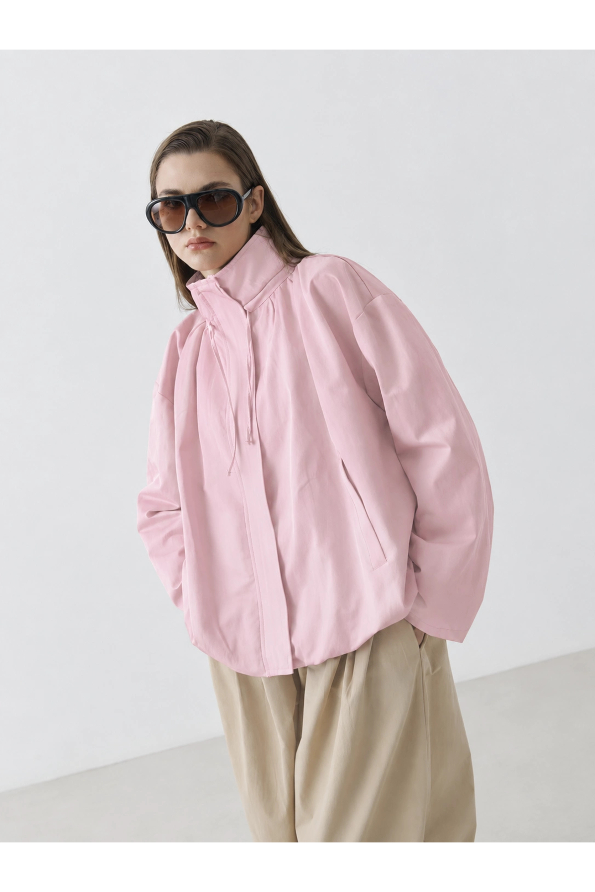 MODA AKSA Ria Premium Selection Bomber Ceket Pembe görsel 2