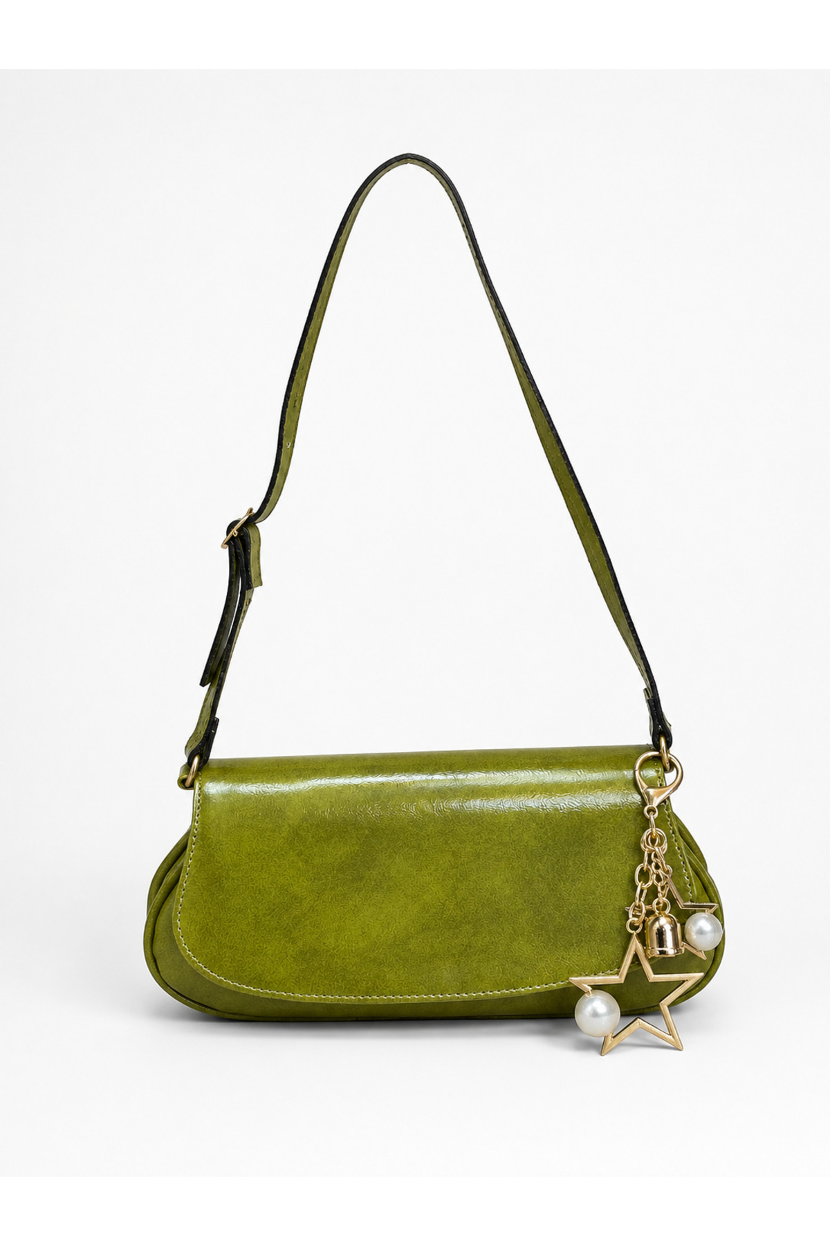DMG Collection Leao Yıldız Charm Hediyeli Çift Bölmeli Kadın Omuz Çantası
