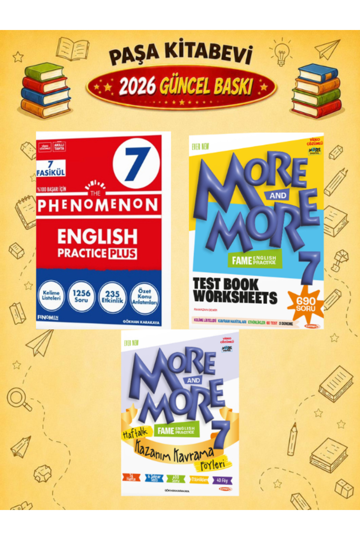 Fenomen Yayıncılık 7.Sınıf Fenomenon Practıc Plus + More&More Test
