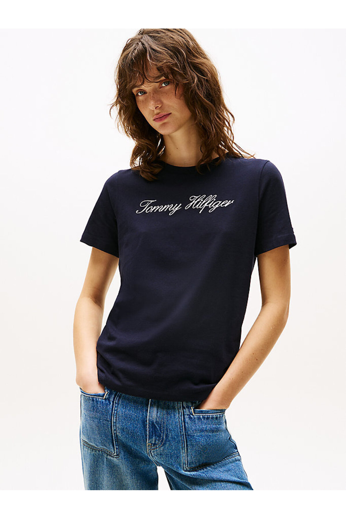 تیشرتزنانهTommy Hilfigerآبی سرمه‌ای