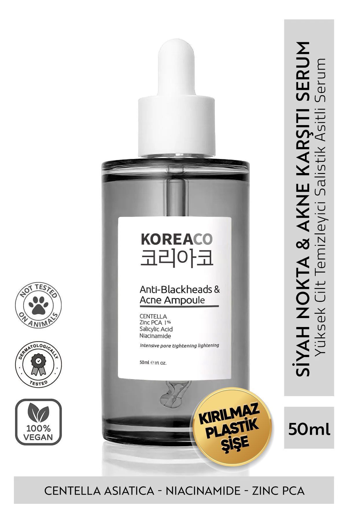 Koreaco Anti-Blackheads Acne Ampoule Siyah Nokta ve Akne Ampulü — ZnNKOREACO&SA