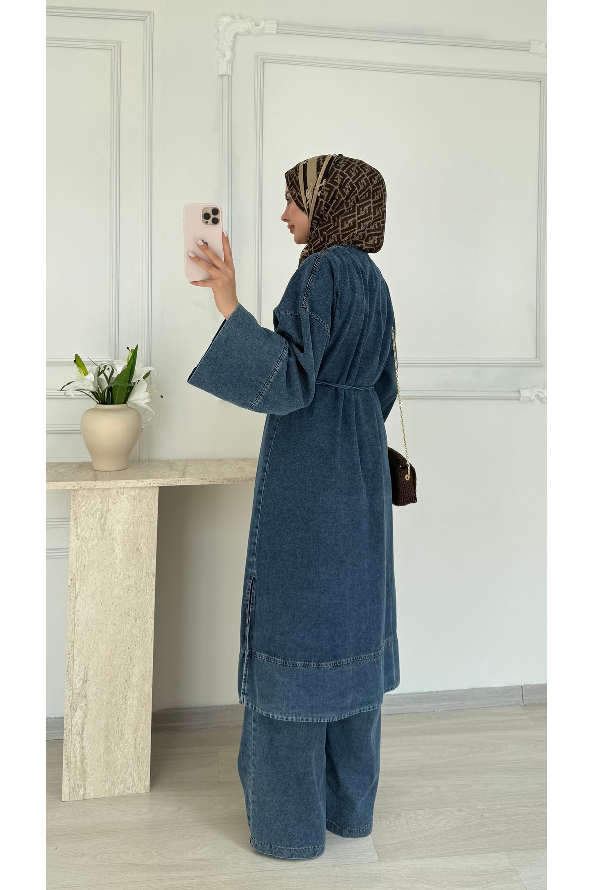 salisburys Molly Nelly Kadın Kot Kap Pantolon Takım görsel 7