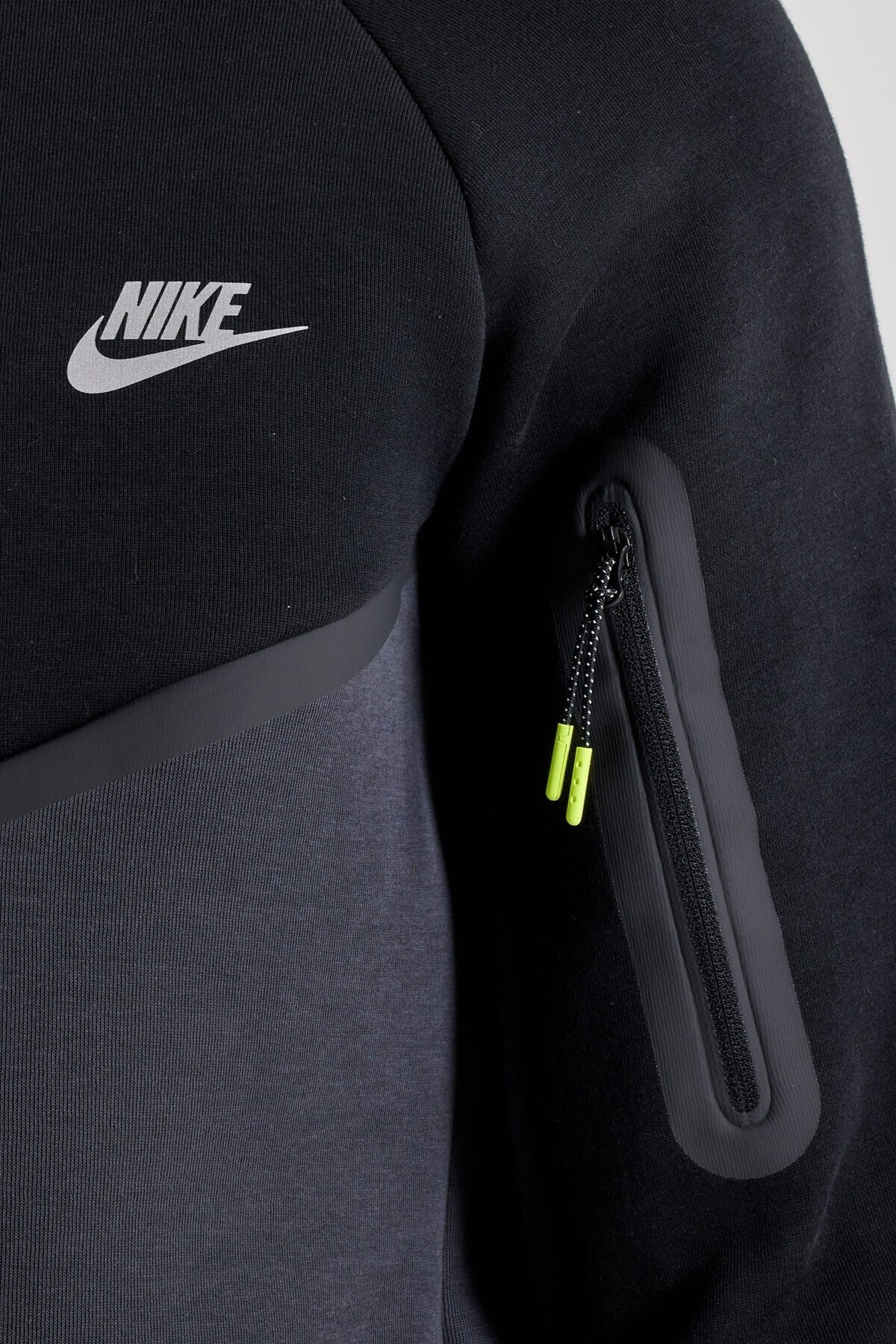 Nike Tech Fleece Full Zip Windrunner Hoodie Kapüşonlu Unisex Sweatshirt Siyah görsel 3