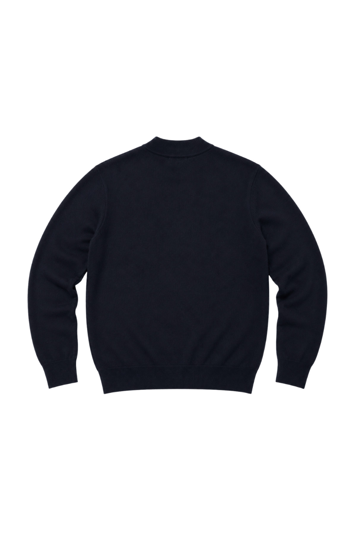 BattalModa Erkek Büyük Beden Lacivert Yarım Balıkçı Triko Kazak 3XL-4XL-5XL-6XL görsel 5