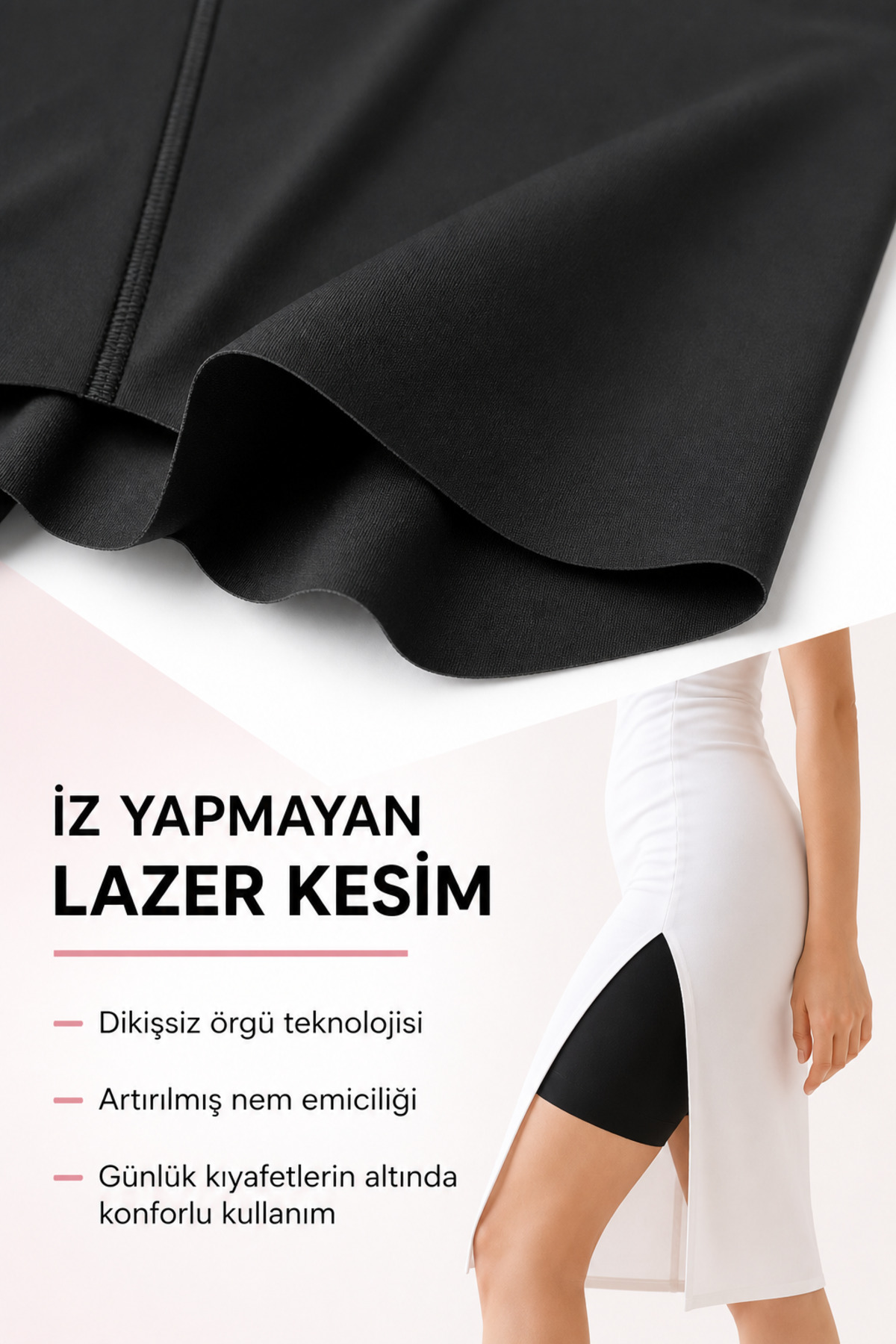 Bravie İz Yapmaz, Kaymaz, Katlanmaz, 1 Beden Küçülten, Lazer Kesim, Yüksek Bel, Toparlayıcı, Kadın Şort Korse 2007 görsel 2