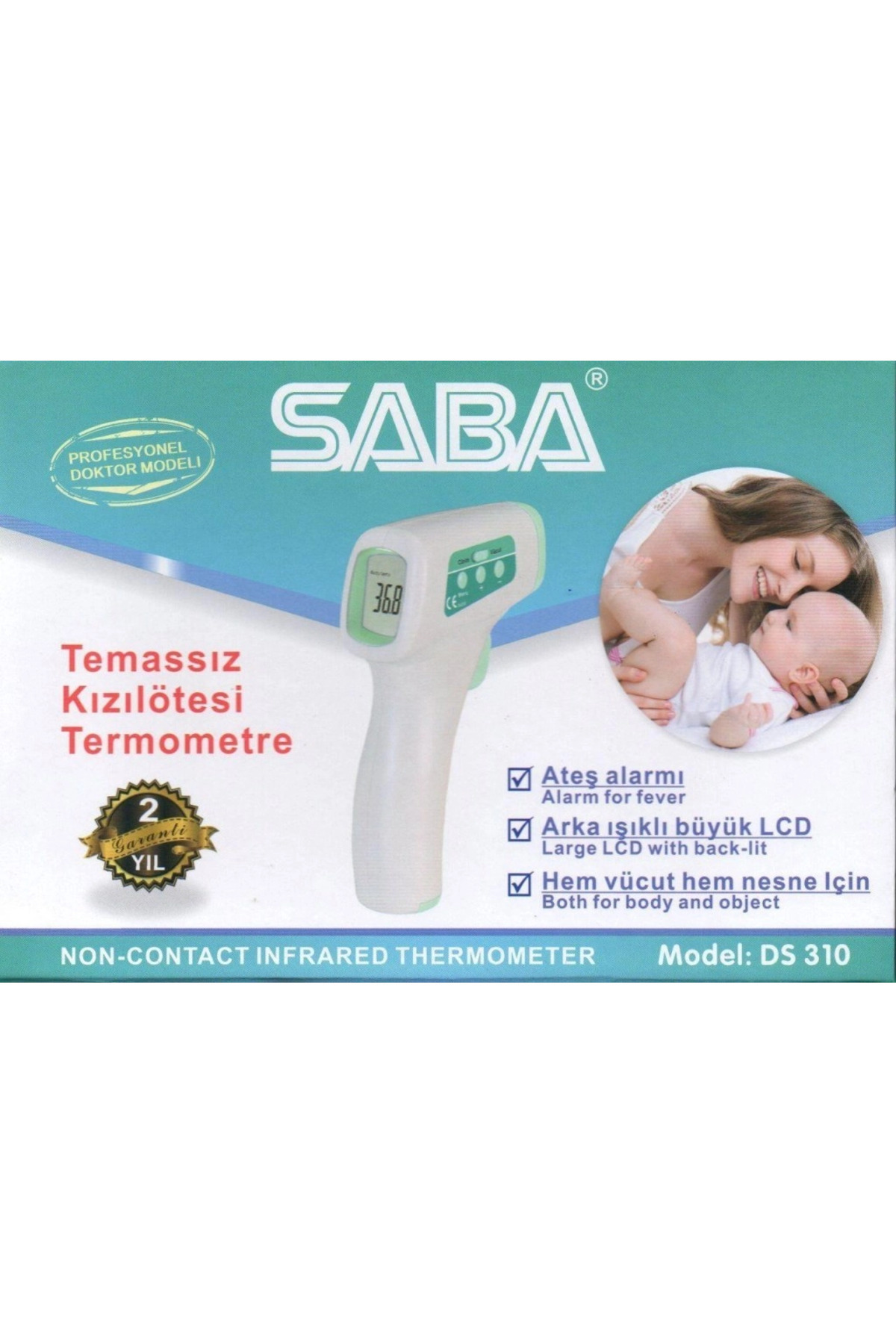 Mey İthalat® Saba Temız Kızılötesi Ateş Ölçer — HFK-MMEYXT356139-00001 — تصویر 2 از 2